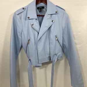 forever 21 Blue leather jacket
